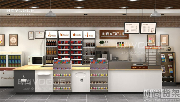 便利店收銀臺(tái)設(shè)計(jì)效果圖