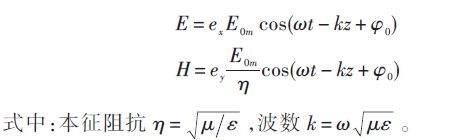 沿z 軸傳播的均勻平面電磁波的瞬時(shí)值