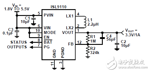 基于ISL911x高度集成升降壓電源電路設計 —電路圖天天讀（53）